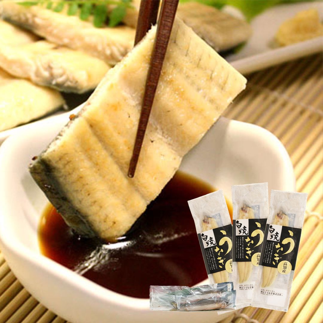 四万十うなぎ白焼き120g×3本セット　タレ＆天然鮎2匹付き　高知県四万十から産地直送
