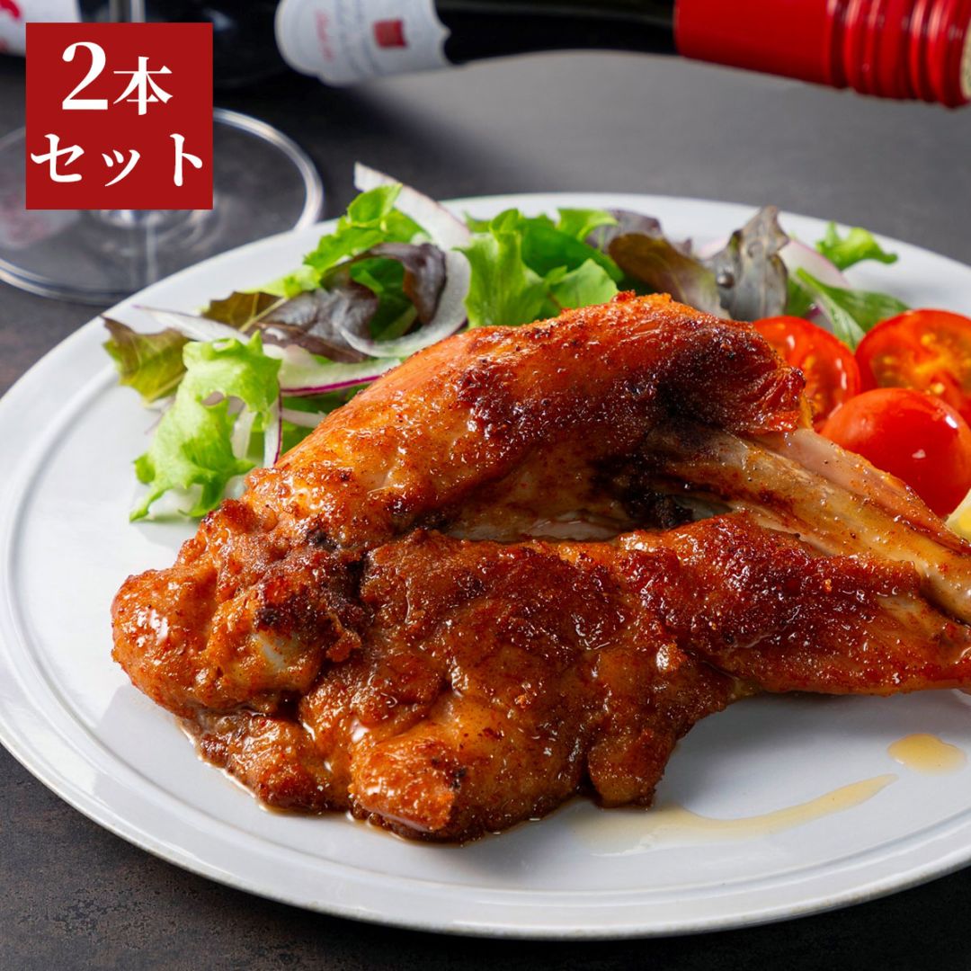 香川県のご当地グルメ　さぬき骨付鶏2本セット（鶏油付き）化学調味料無添加　さぬき鳥本舗