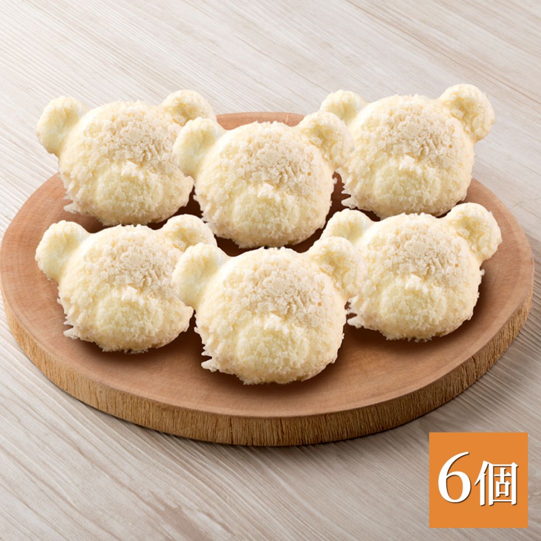 シロクマチーズケーキ6個セット　北海道札幌市わらく堂