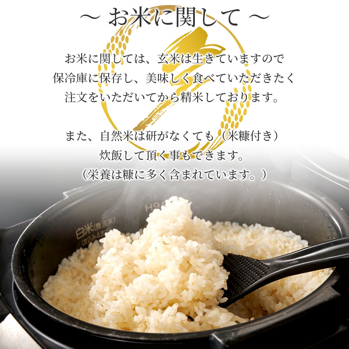 ［白米・玄米選択可］自然米コシヒカリ「神の力」1kg　桐箱・風呂敷包み（鶴の祝）無肥料・無農薬