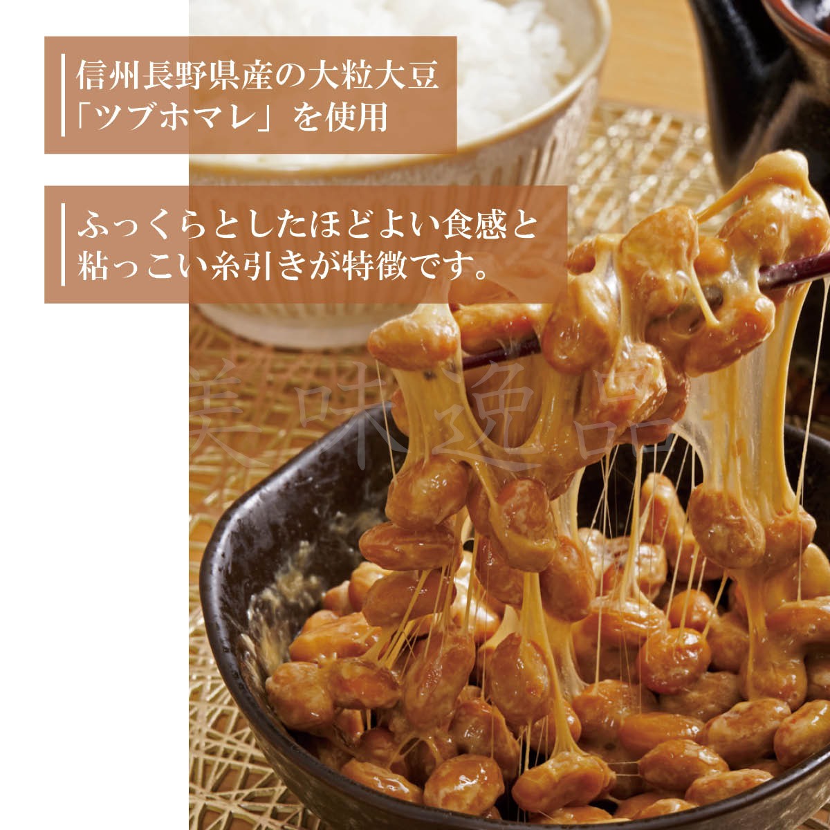 大粒信州大豆100%　川中島納豆（90g）10パック　農林水産大臣賞2度の受賞実績