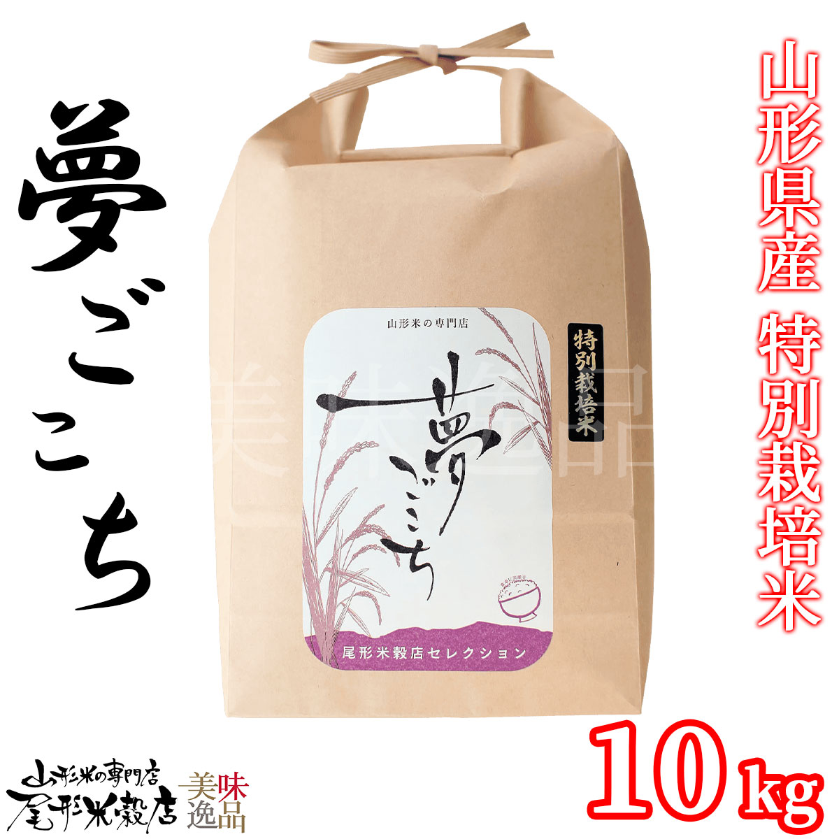 山形県産のお米　夢ごこち（10kg）令和7年産　大江町産特別栽培米