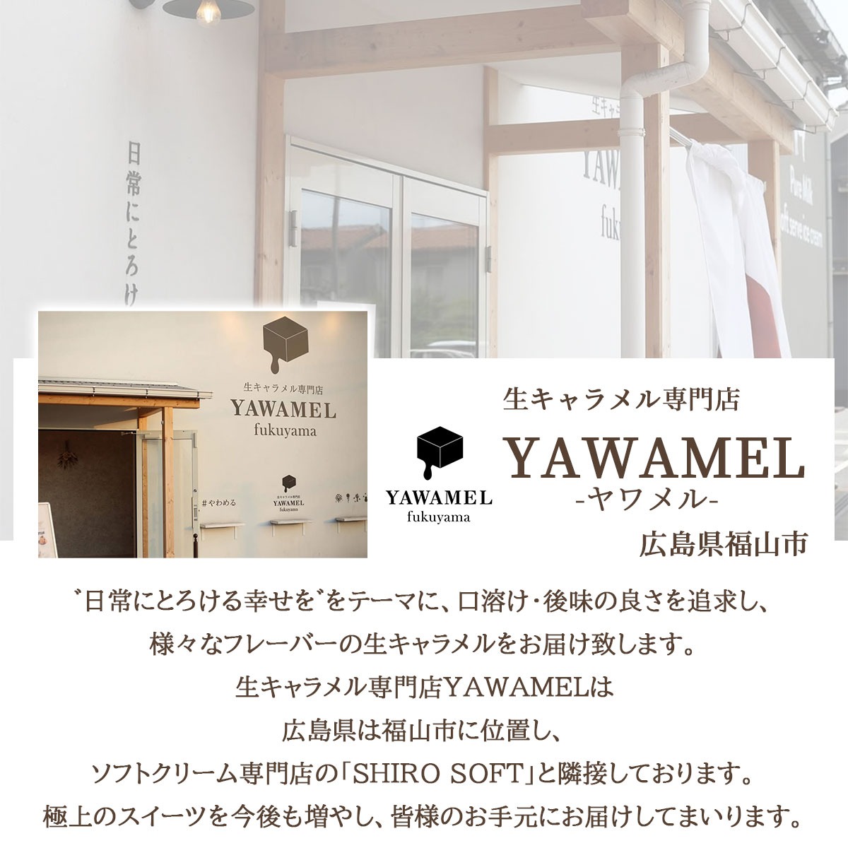 12か月の生キャラメル（12種各1粒入）YAWAMEL　手土産・プチギフト・ご挨拶におすすめのお手軽お取り寄せスイーツ