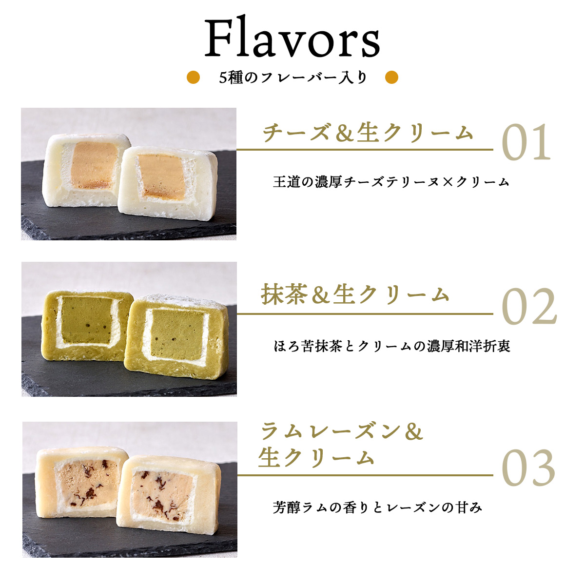 HAPPI CHEESEキューブ大福 6個入りギフトBOX【グルテンフリー・冷凍お取り寄せスイーツ】iHug Cheese