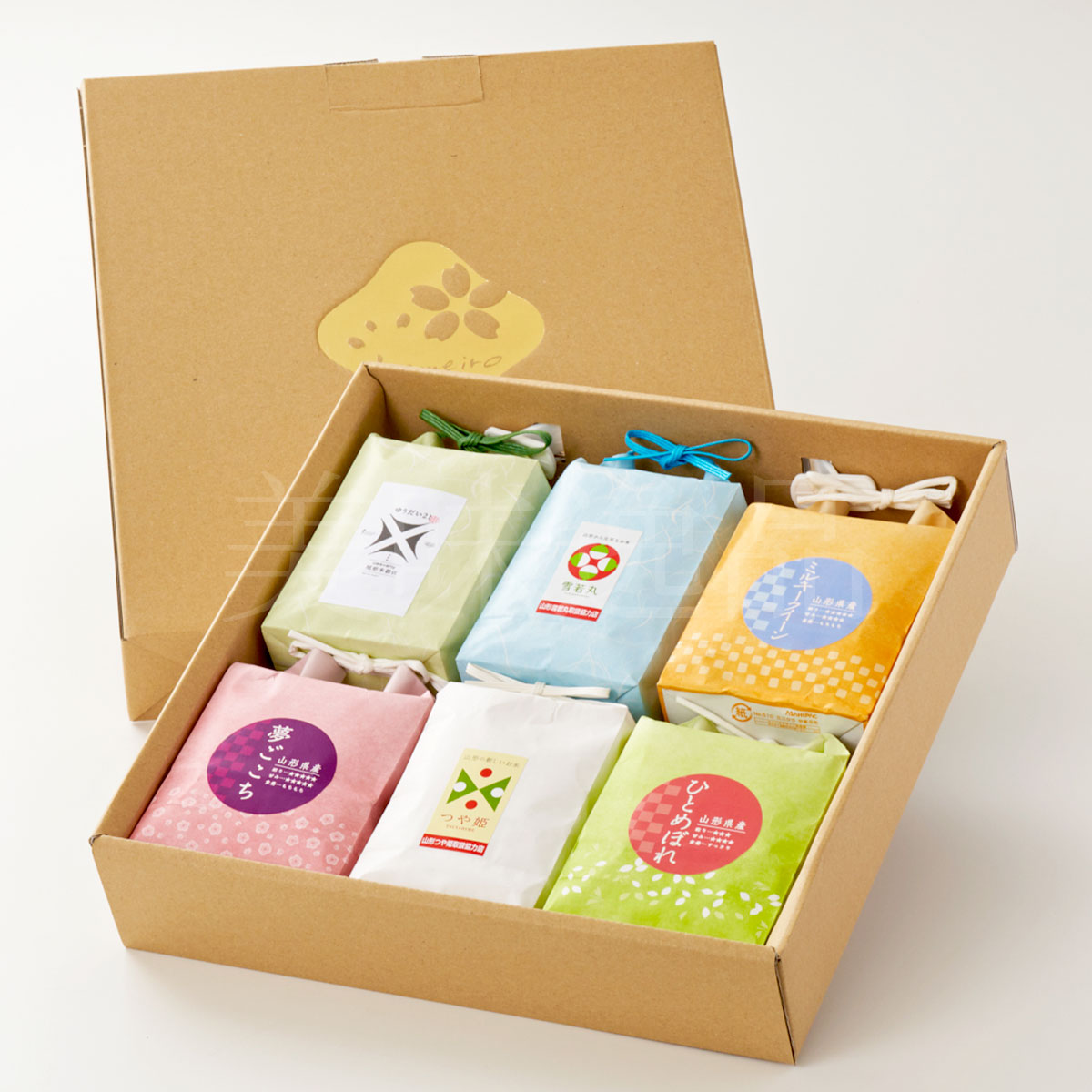 山形県産のお米 ギフトセットこめイロ 夢ごこち・つや姫・雪若丸など 6