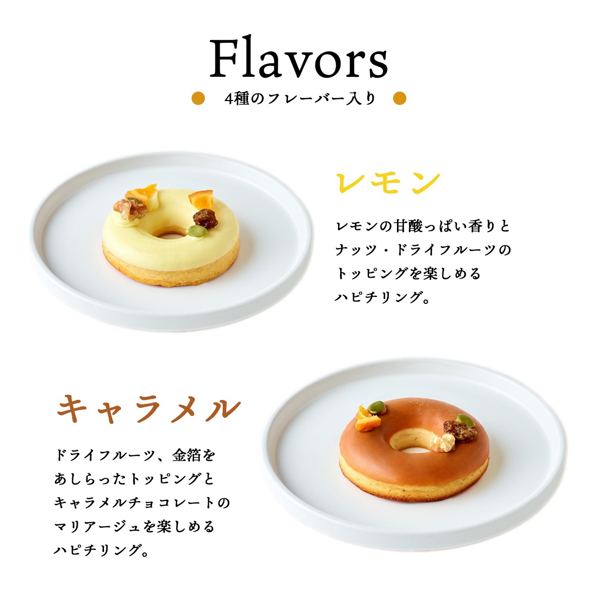 ドーナツ型チーズケーキ ハピチリング 4種ギフトセットB（いちご・抹茶・レモン・キャラメル）【グルテンフリー・冷凍お取り寄せスイーツ】iHug Cheese