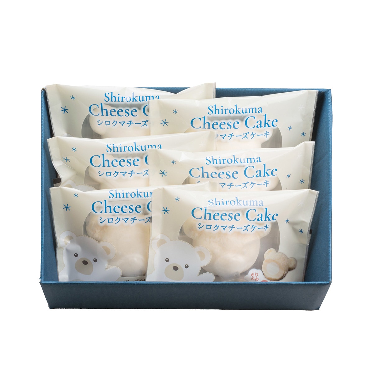 シロクマチーズケーキ6個セット　北海道札幌市わらく堂