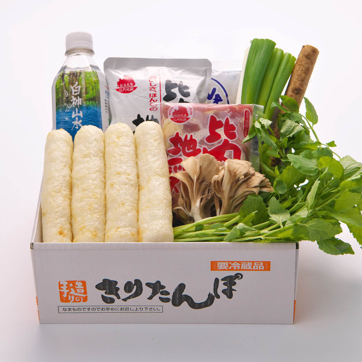 手造り　きりたんぽ鍋セット・天然水付（2人前）秋田県名物・本場大舘の味