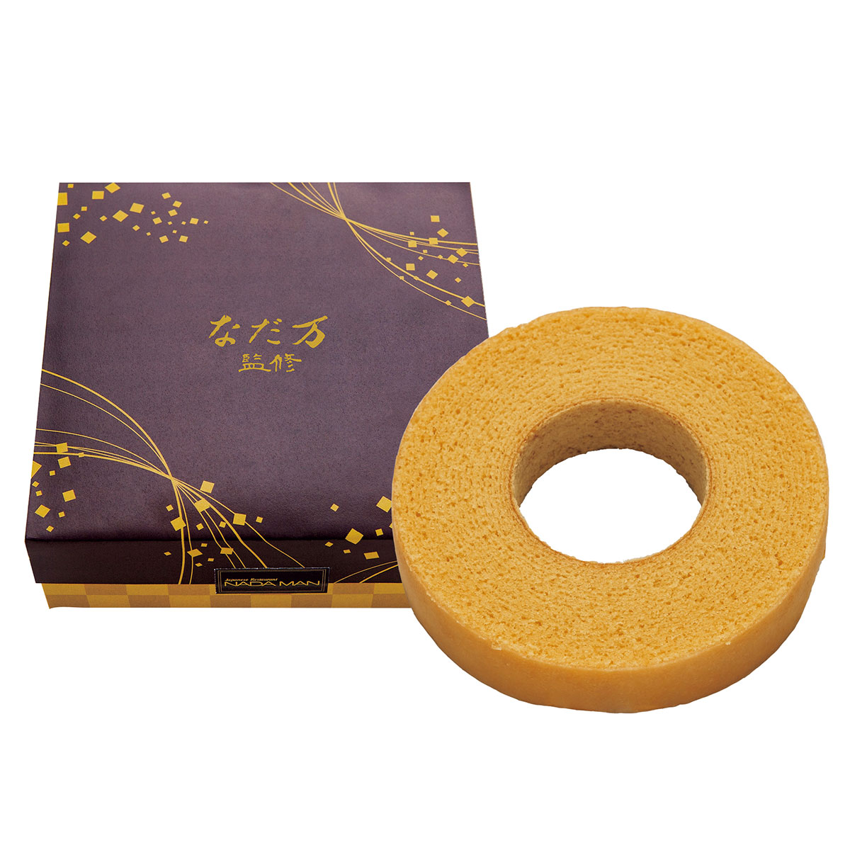 日本料理の老舗・なだ万監修 輪の絆 和三盆バウムクーヘン(直径約14cm)