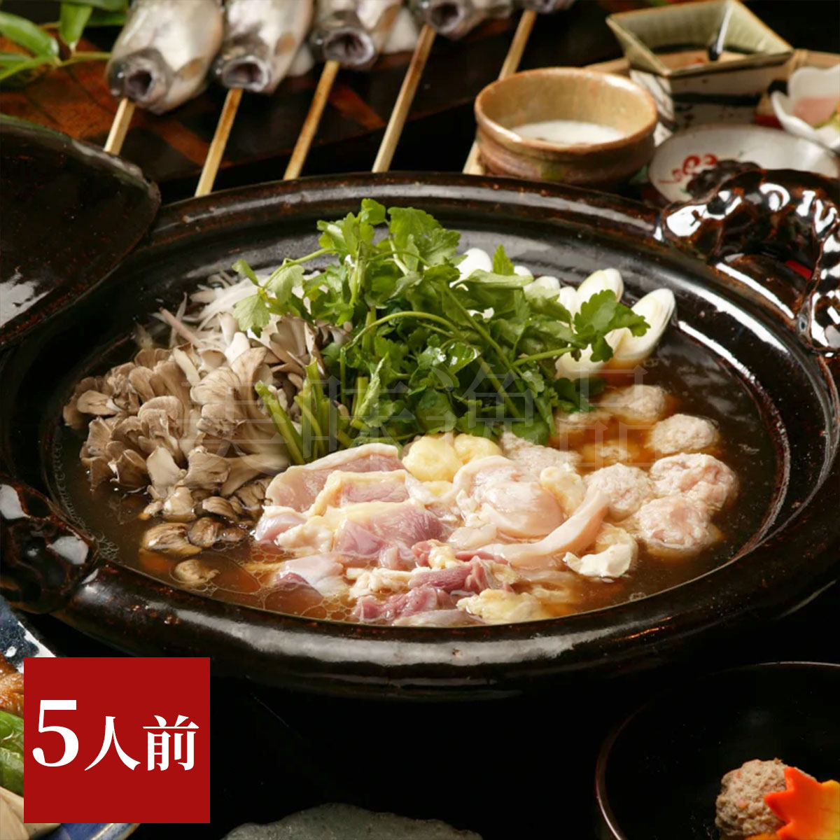 比内地鶏 とり鍋セット（5人前）秋田比内や｜美味逸品 お取り寄せ