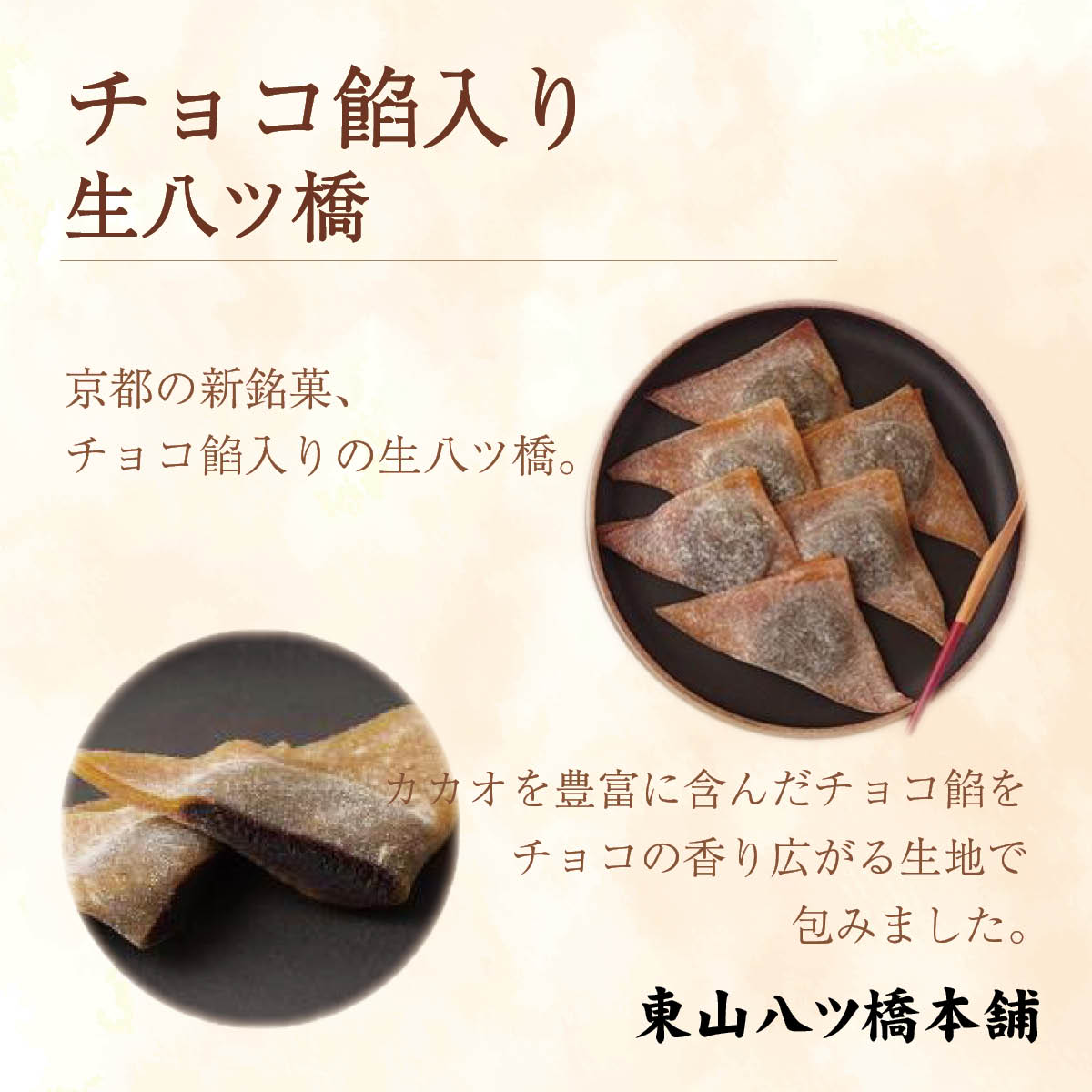チョコ餡入り生八ツ橋(9個入り)×5箱セット 京都 東山八ツ橋本舗