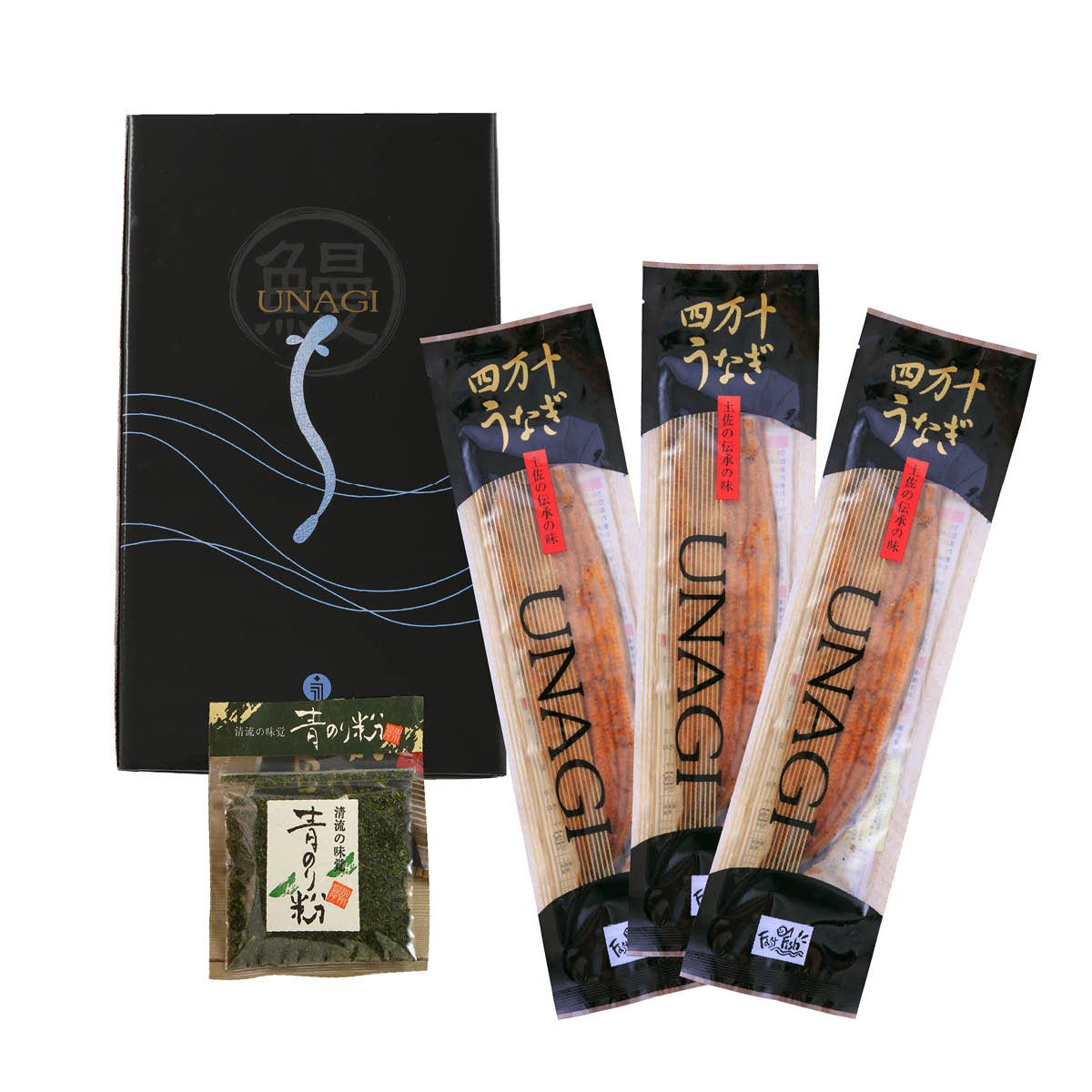 四万十うなぎ蒲焼き110g×3本セット　タレ＆四万十の青のり付き　高知県四万十から産地直送
