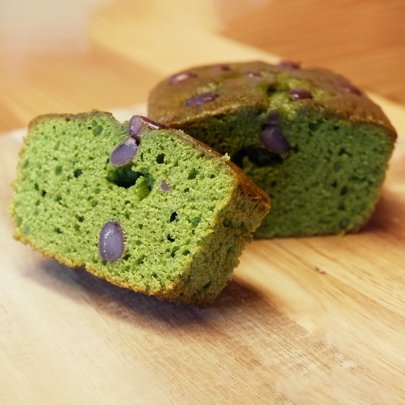 宇治抹茶大納言ケーキと宇治茶アールグレイセット