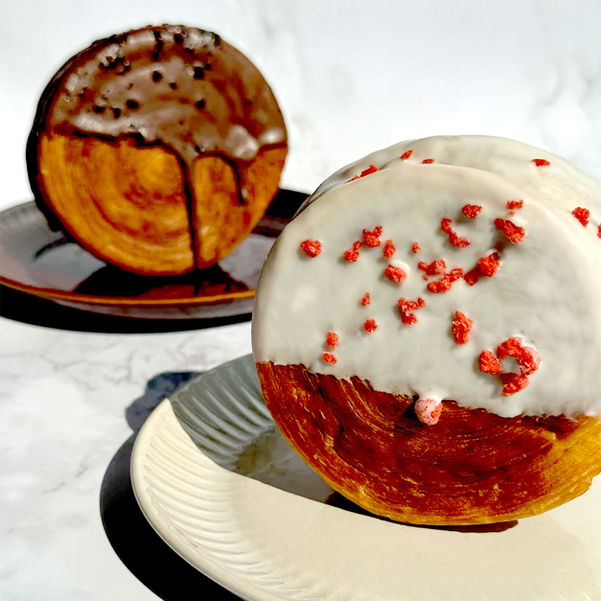 蔵家 クロワッサンロール2種11個セット(カスタード・チョコ) 冷凍 ニューヨーク発祥の渦巻き型クロワッサン