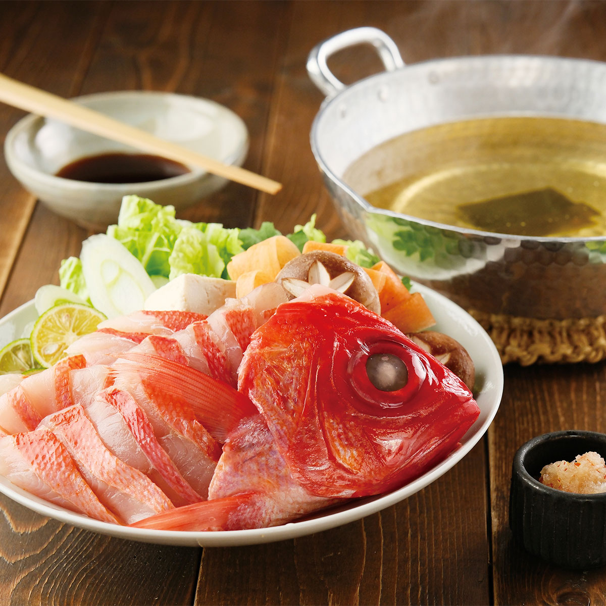 静岡県伊豆下田沖産 金目鯛しゃぶしゃぶ（切身320g・出汁用アラ付
