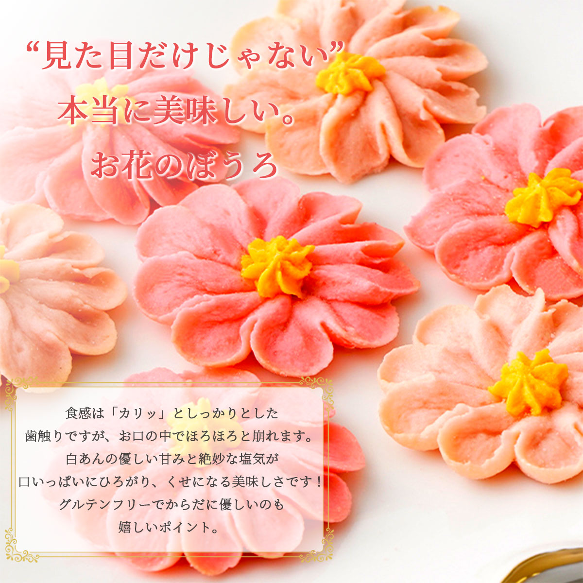 花のぼうろ コスモス 3缶セット グルテンフリー｜美味逸品 お取り寄せ