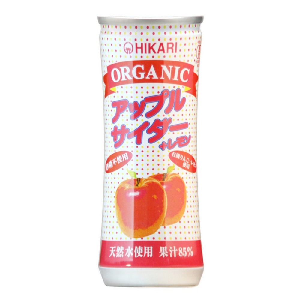 (ヒカリ)オーガニックアップルサイダー+レモン250ml