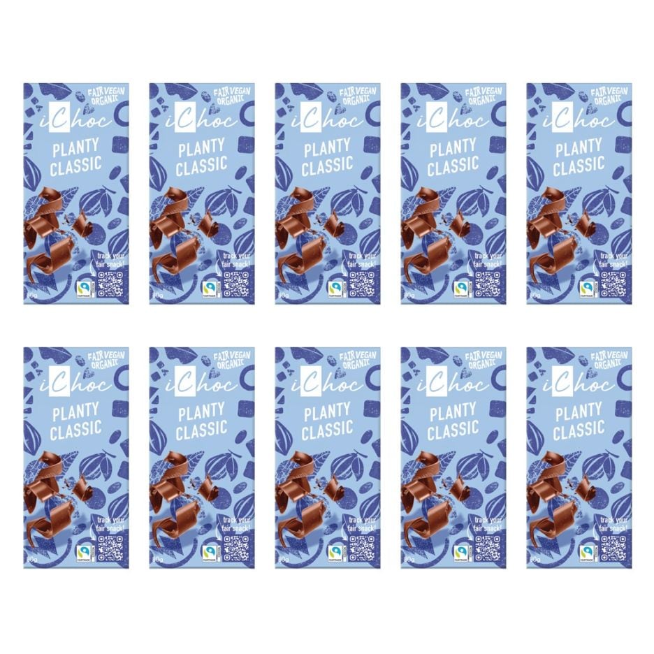 iChocオーガニックチョコレート プレーン 80gx10枚入(冬季限定)