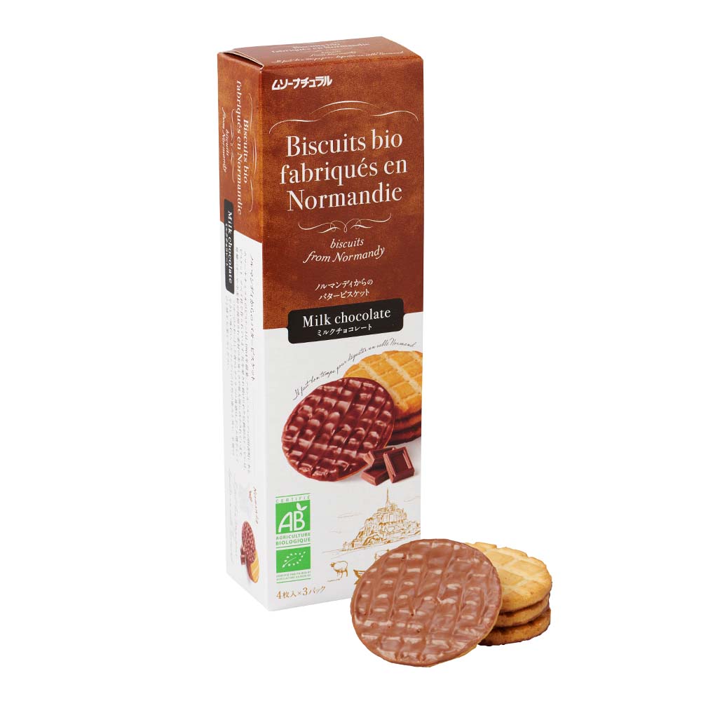 フランス産ビスケット ミルクチョコレート120g