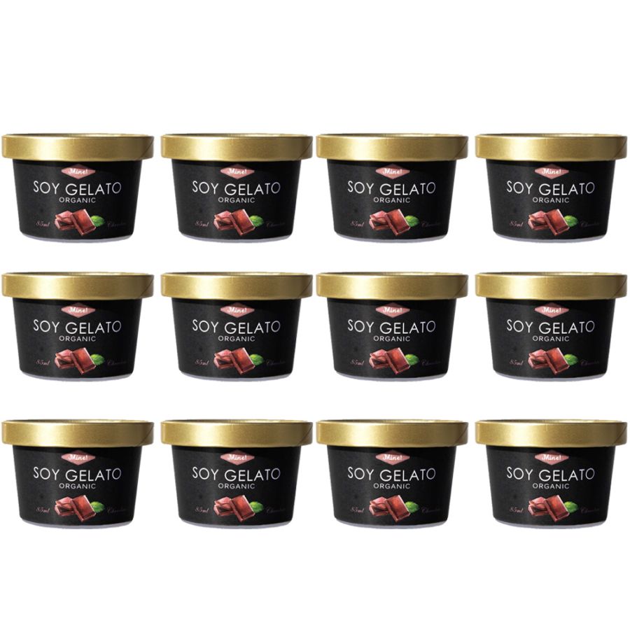 【豆乳アイス】Mine! オーガニックSOYジェラート チョコレート85ml×12個