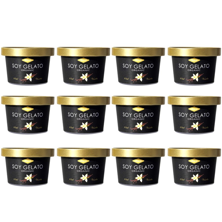 【豆乳アイス】Mine! オーガニックSOYジェラート バニラ85ml×12個