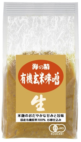 (海の精)国産有機・玄米味噌1kg