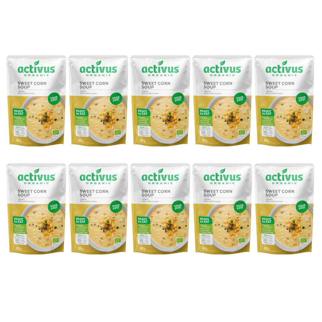 activusオーガニックコーンスープ 400g×10袋(ケース)