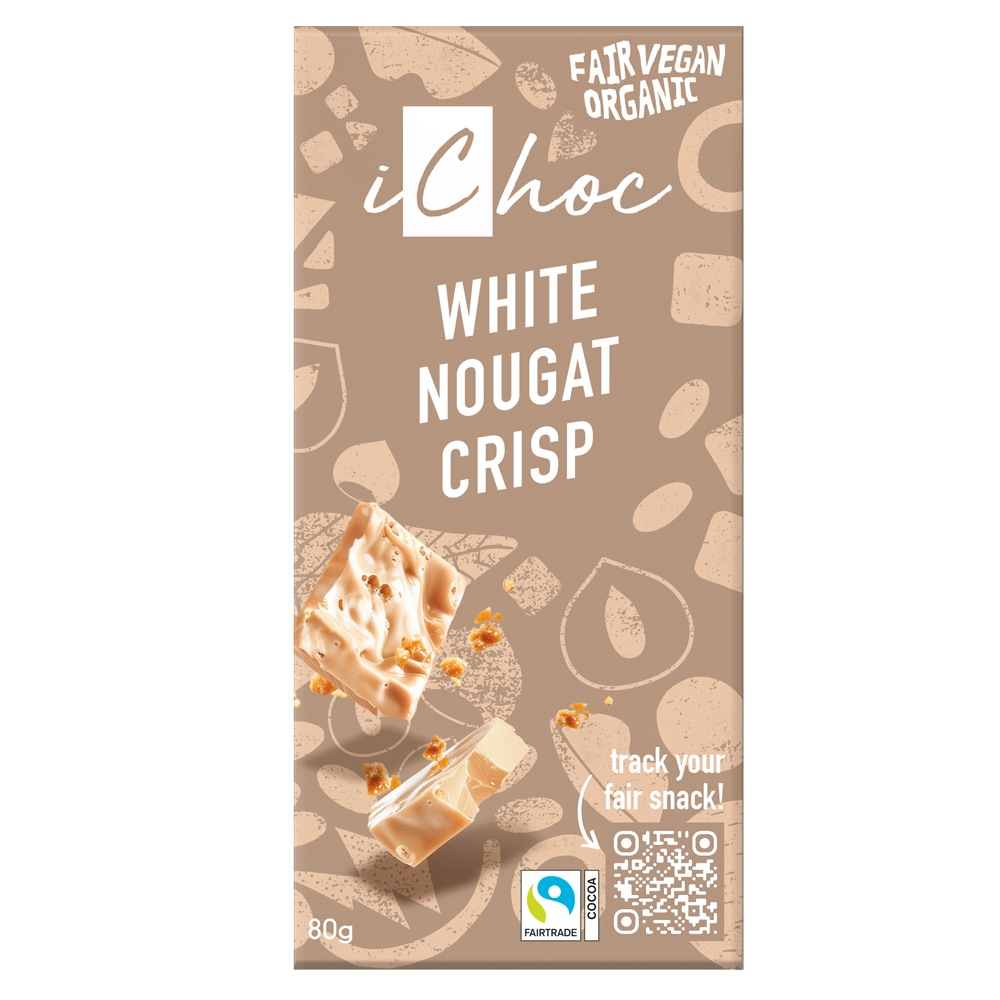 iChoc オーガニックチョコレート ホワイトヌガークリスプ 80g(冬季限定)