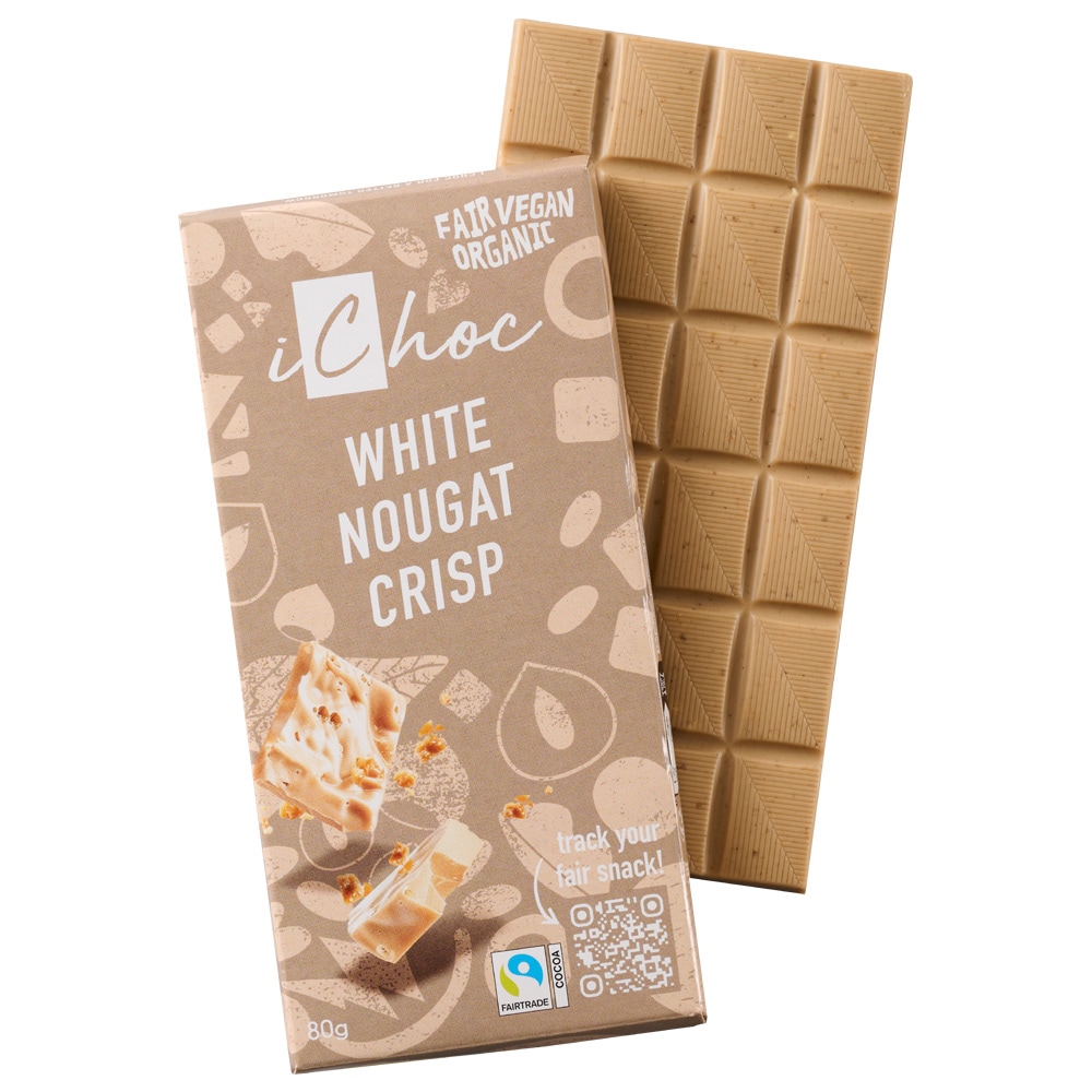 iChoc オーガニックチョコレート ホワイトヌガークリスプ 80g(冬季限定)