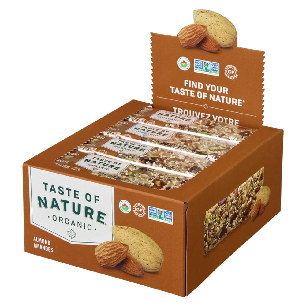 Taste of Natureオーガニックフルーツ＆ナッツバーアーモンド 16本入