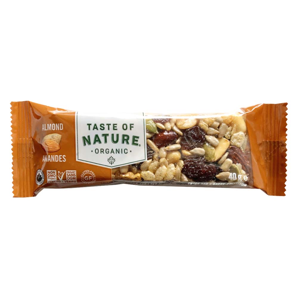 Taste of Natureオーガニックフルーツ＆ナッツバーアーモンド 16本入