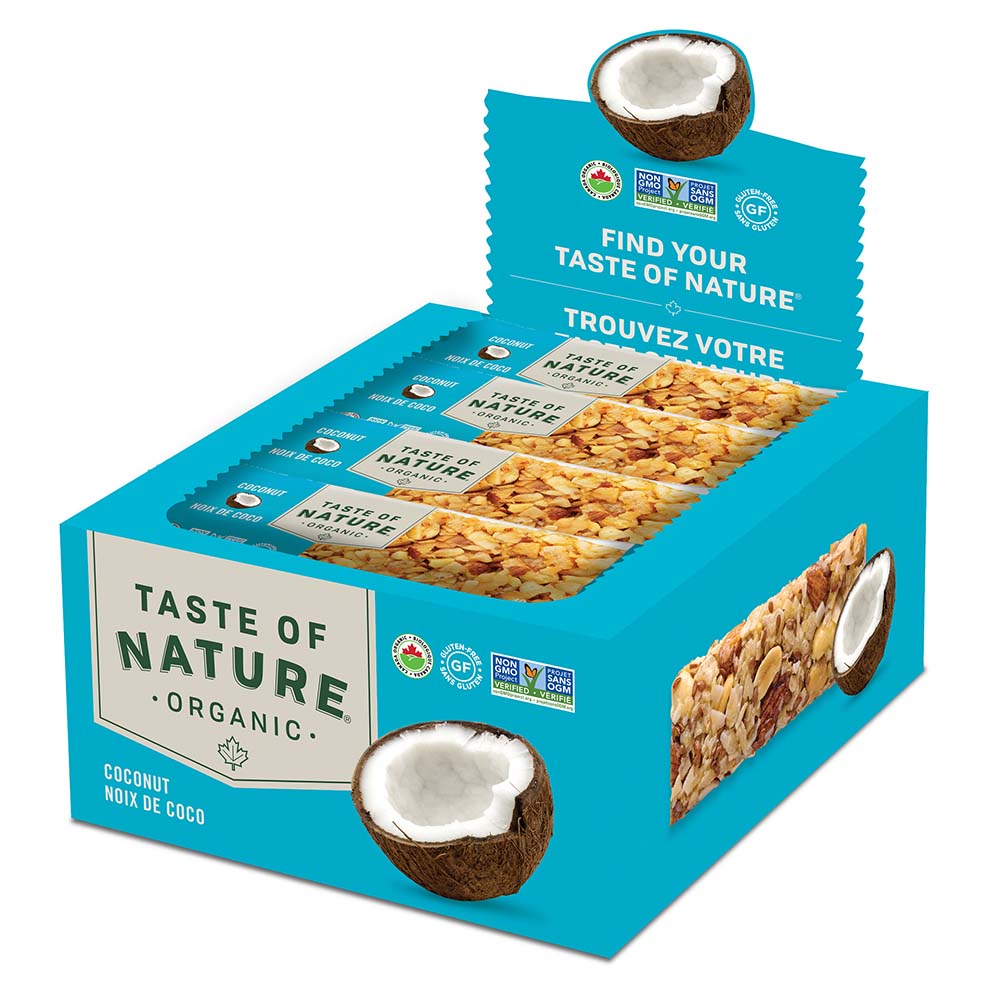 Taste of Natureオーガニックフルーツ＆ナッツバーココナッツ 16本入