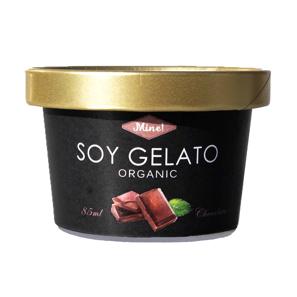 【豆乳アイス】Mine! オーガニックSOYジェラート　チョコレート85ml×12個