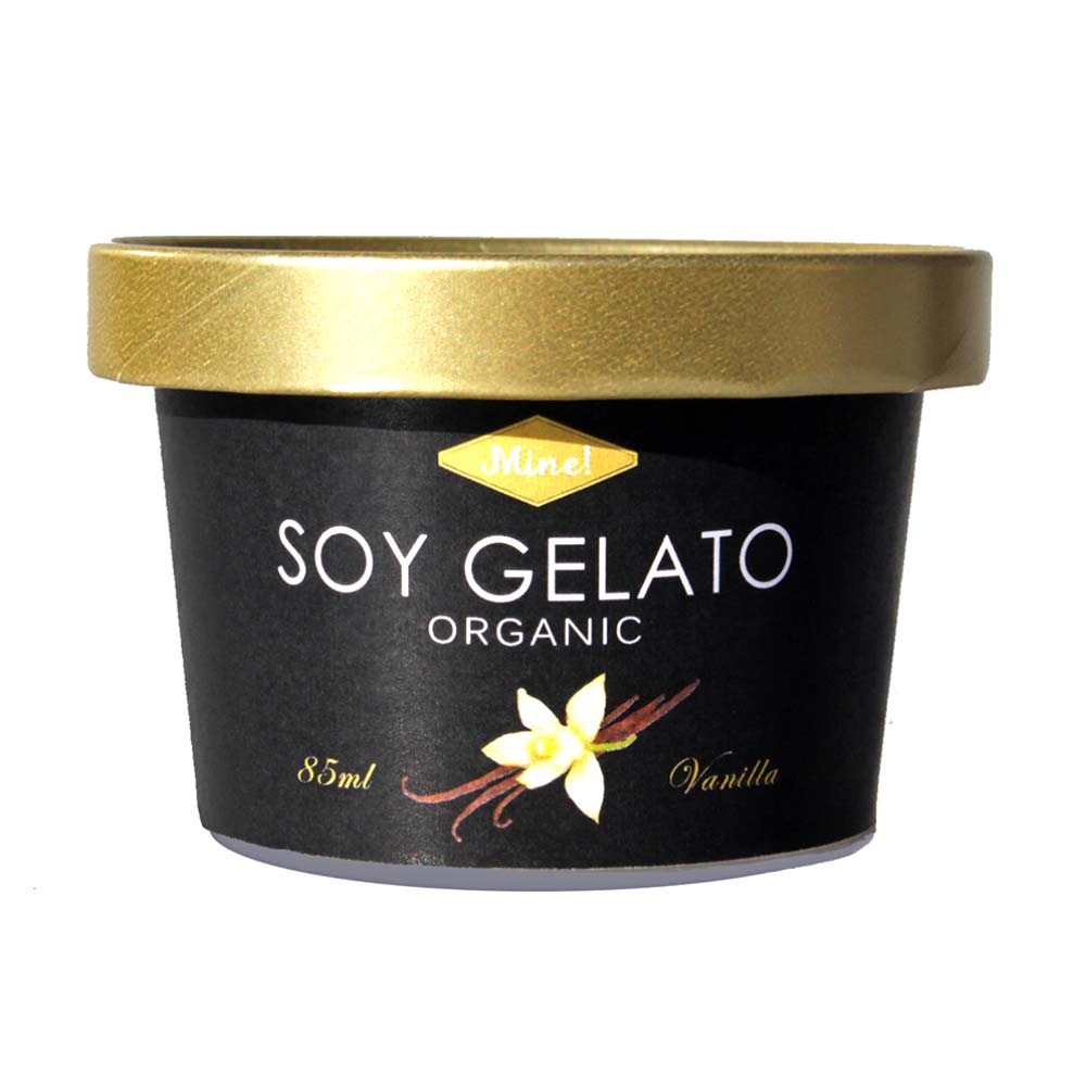 【豆乳アイス】Mine! オーガニックSOYジェラート　バニラ85ml×12個