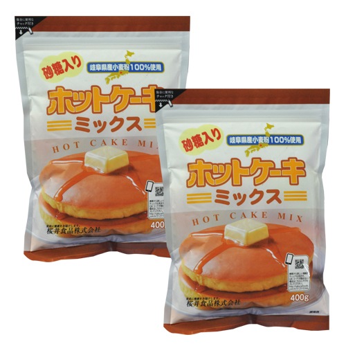 ホットケーキミックス 2パック 400g 2 ビオ マルシェ こだわりの商品 乾物その他 粉の通販サイト ビオ マルシェのネットショップ