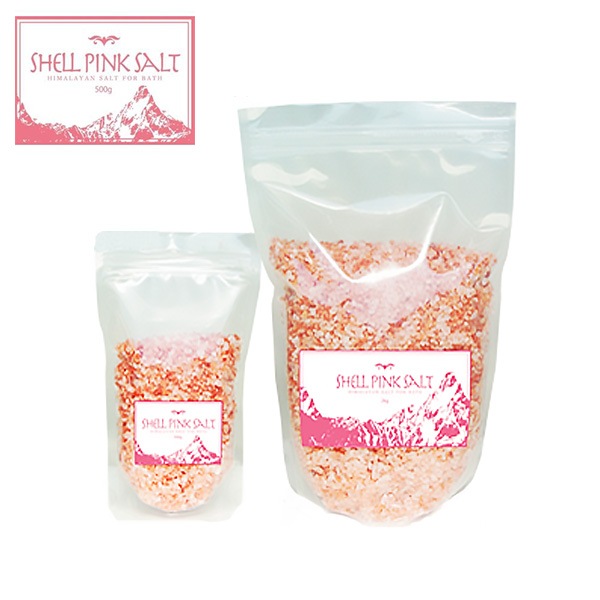 ヒマラヤ岩塩バスソルト シェルピンクソルト 500g