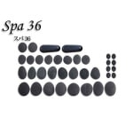 ホットストーン 身体用玄武岩(大)8個セット(アリゾナ)(約6-9cm 厚み