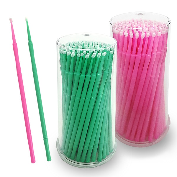 マイクロブラシ まつ毛エクステ用アプリケーター ネイルふき取り綿棒