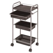 サロンワゴン セット台 H70 引出し付き 4段 選べるカラー 高さ86.5×幅