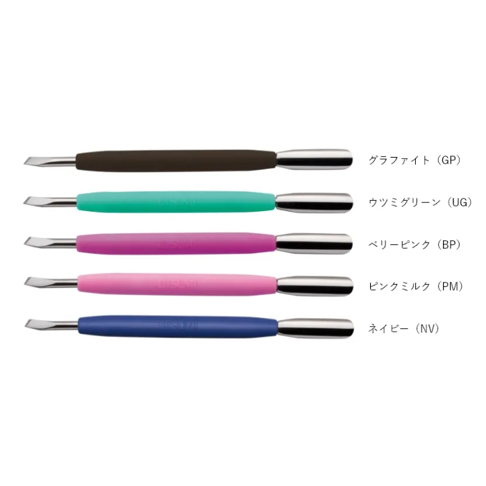 内海 キューティクルプッシャー PS019 シリコン製グリップ5色 UTSUMI