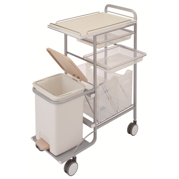 マルチ ナースワゴン キャスター付 C-370 3段 高さ89×幅65.5