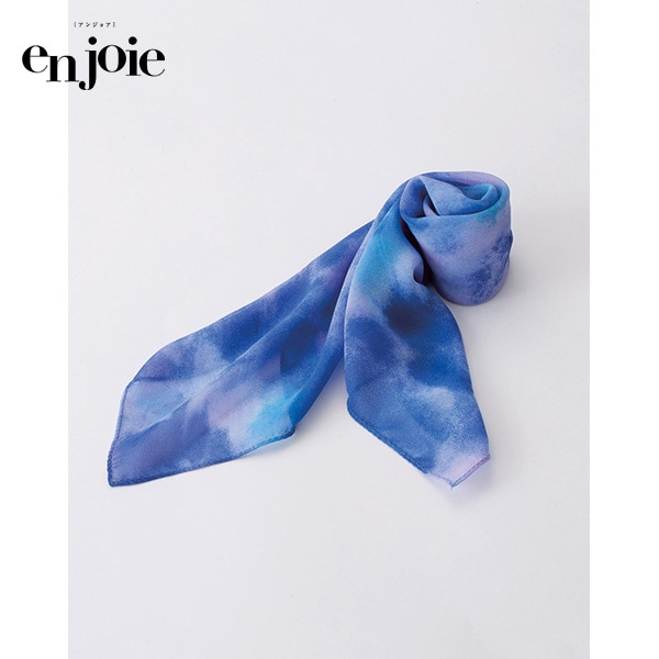 アンジョア スカーフ＆シュシュ OP166-3 ブルーの商品