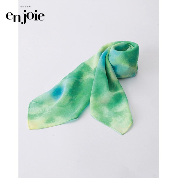 アンジョア スカーフ＆シュシュ OP166-10 グリーンの商品