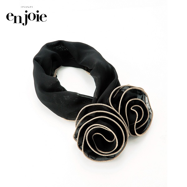 アンジョア スカーフ OP148-2 黒の商品