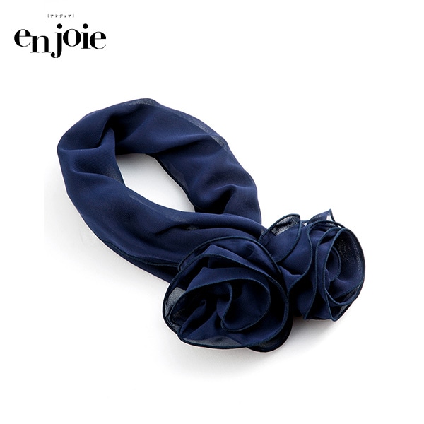 アンジョア スカーフ OP154-1 紺の商品