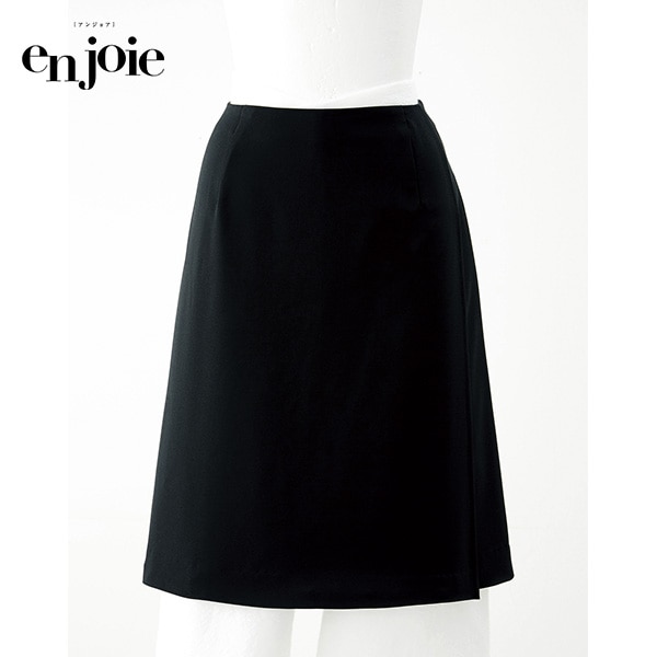 アンジョア ラップキュロット（55cm丈） 76615-2 黒＜Eco Tropical＞