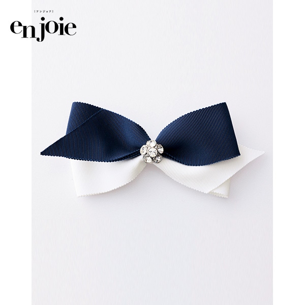 アンジョア ブローチ OP170-1 紺