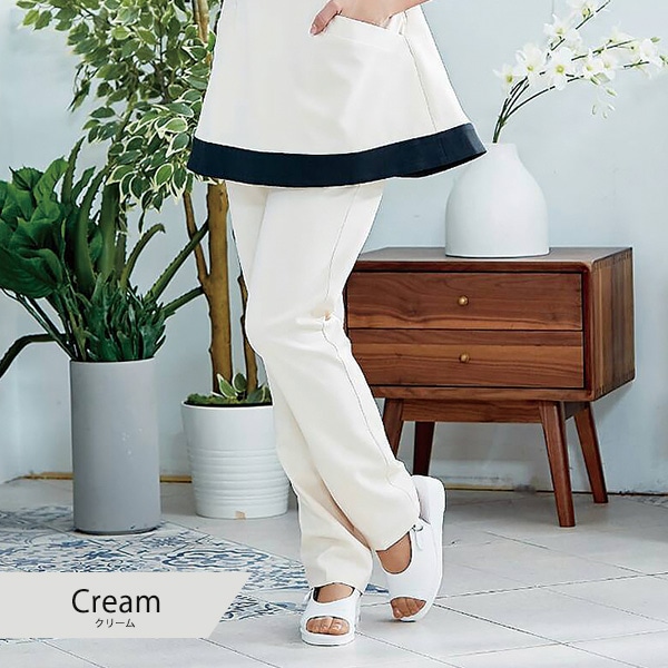 【無料試着可】チュニックパンツ クリーム ベリエッラ Veriella