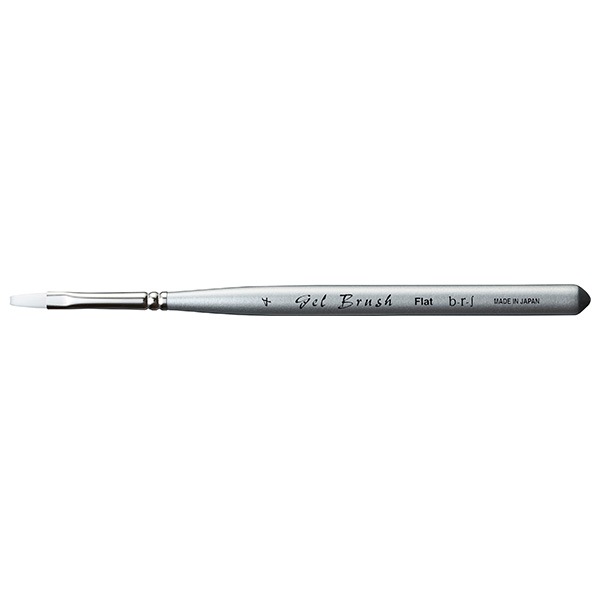 b-r-s ブルーシュ ジェルブラシ ジェルフラット筆 4号 毛丈 約9.5mm 毛
