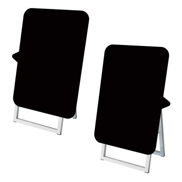 ポップルスタンド看板シルエット大 手型 / ブラックボード ホワイトボード 水性マーカー 店舗看板 マッサージ ネイル エステ tkw-ppsksl45x90k-hnd ポップルスタンド看板 シルエット グラス形 大 ブラック